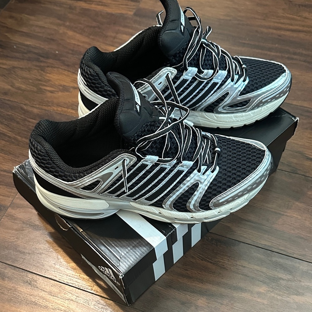 adidas Black and White Men's Running Shoes